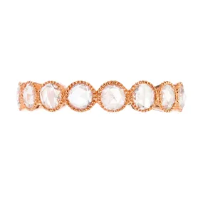 18K ROSE GOLD GRACE WHITE DIAMOND BAND