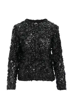 3D Black Tulle Jacket