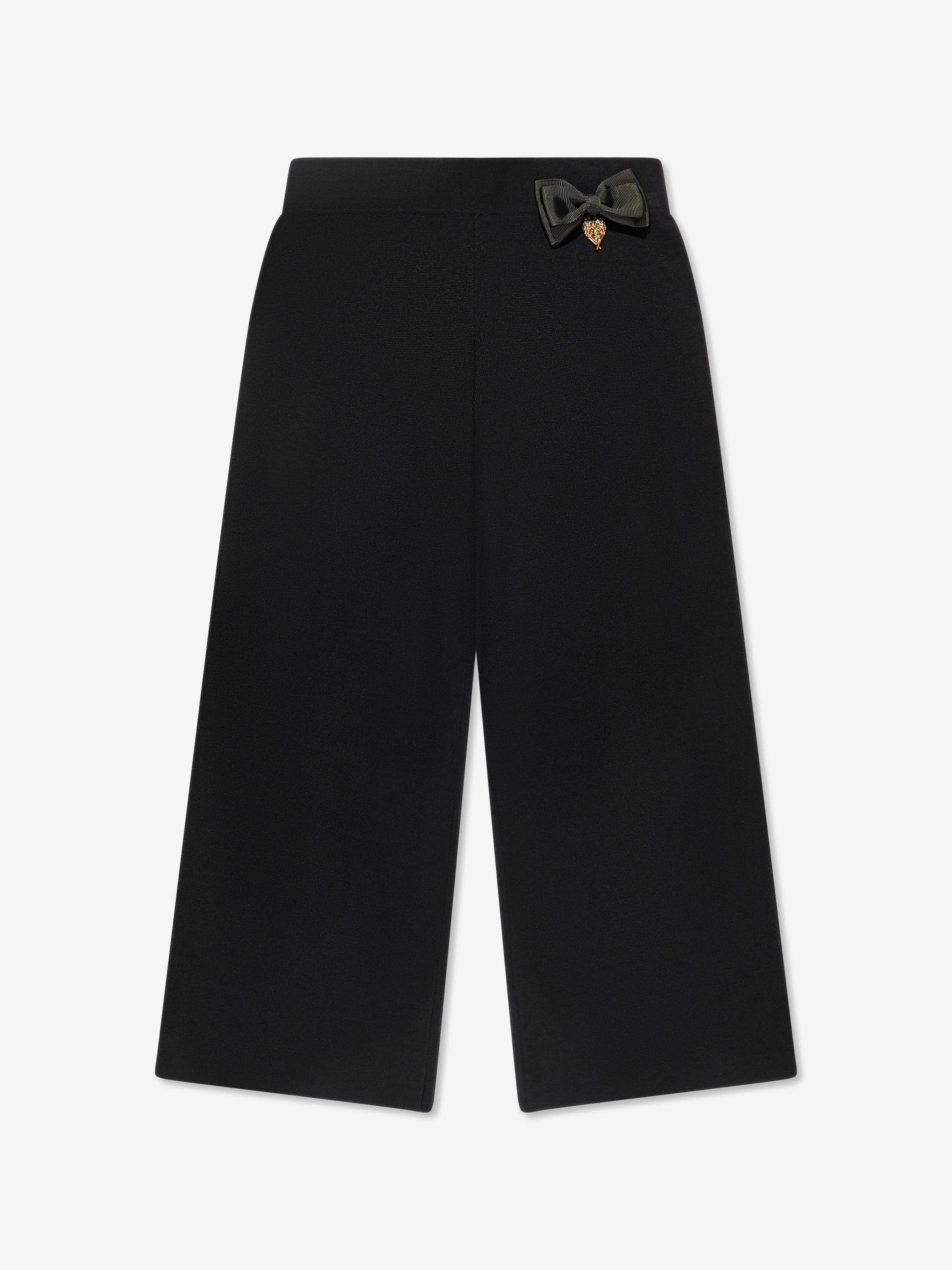 Angels Face Girls Danielle Knitted Trousers in Black