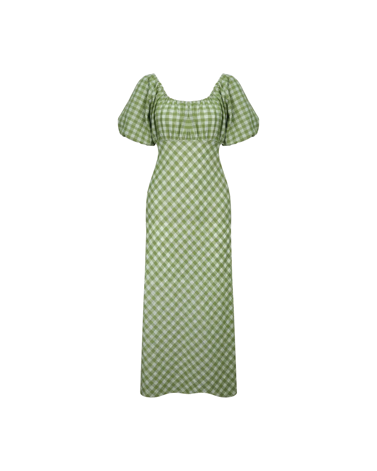 APPLE MIDI DRESS APPLE GINGHAM