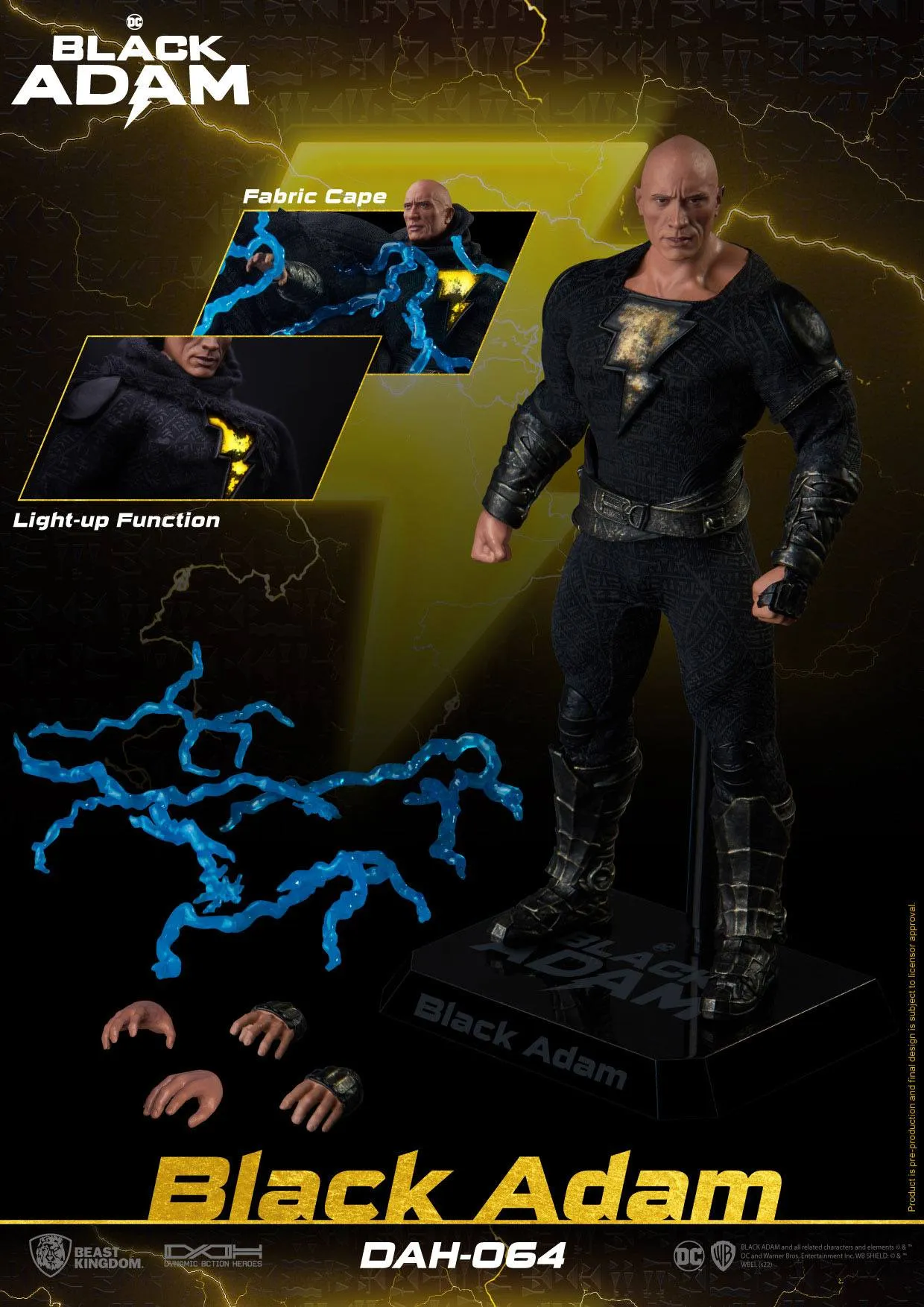 Beast Kingdom Black Adam Dynamic 8ction Heroes Black Adam 1/9 Action Figure