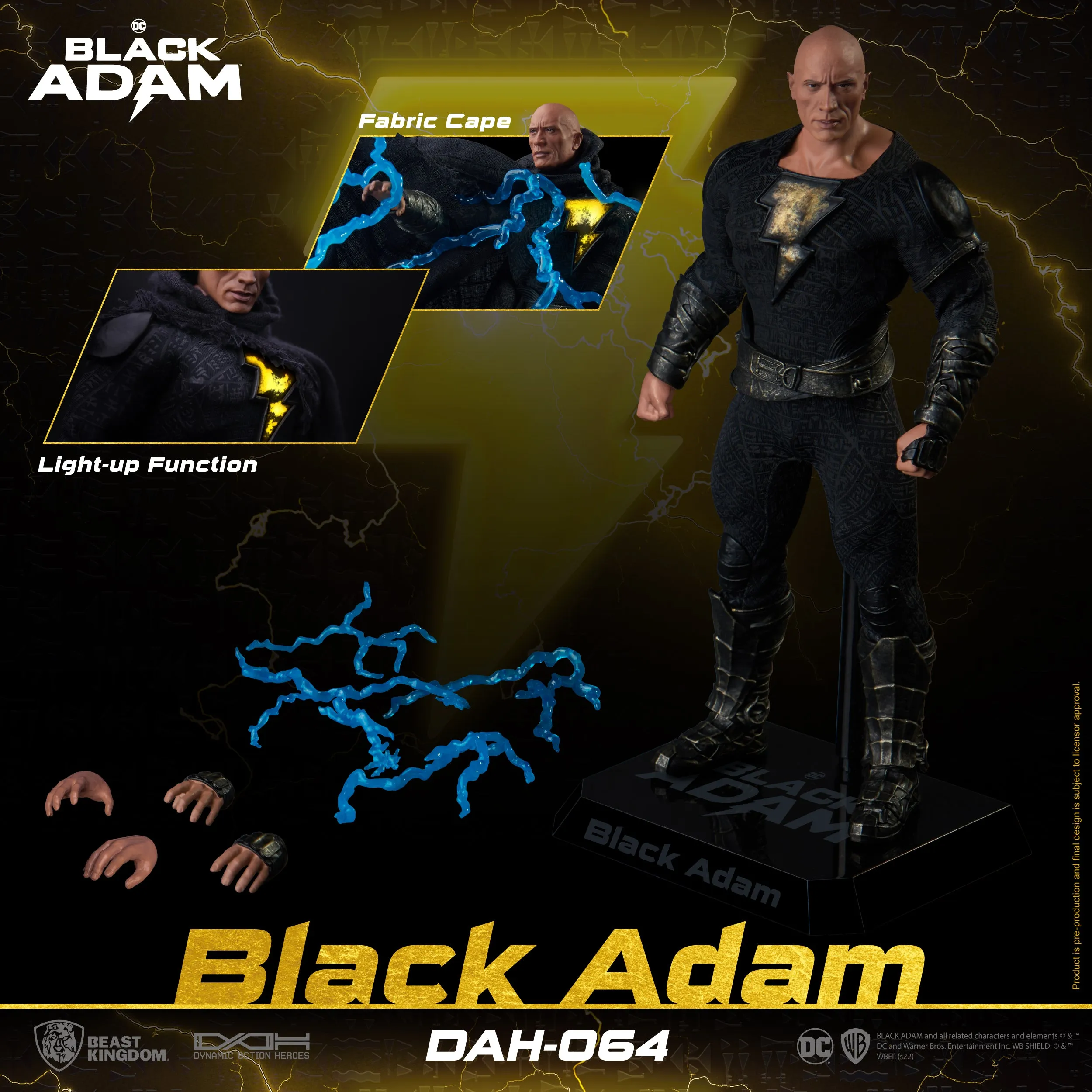 Beast Kingdom DAH-064 DC Black Adam 1:9 Scale Dynamic 8ction Heroes Action Figure