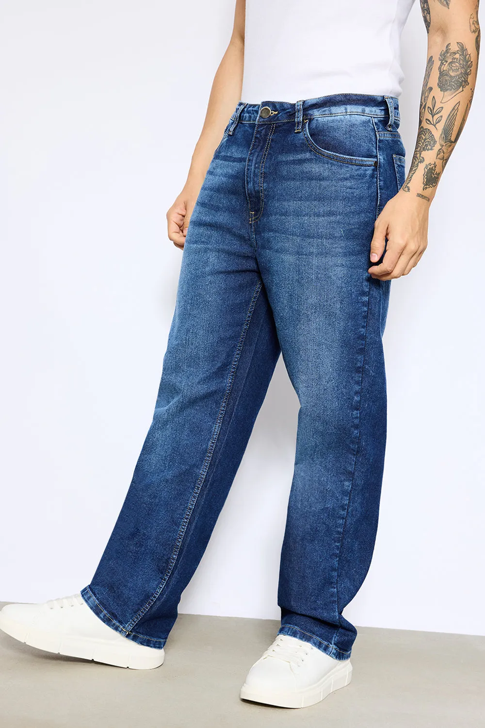 Blue Straight Men's Jeans