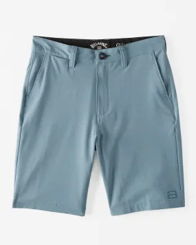 Boys Crossfire 18 Slub Shorts - Washed Blue