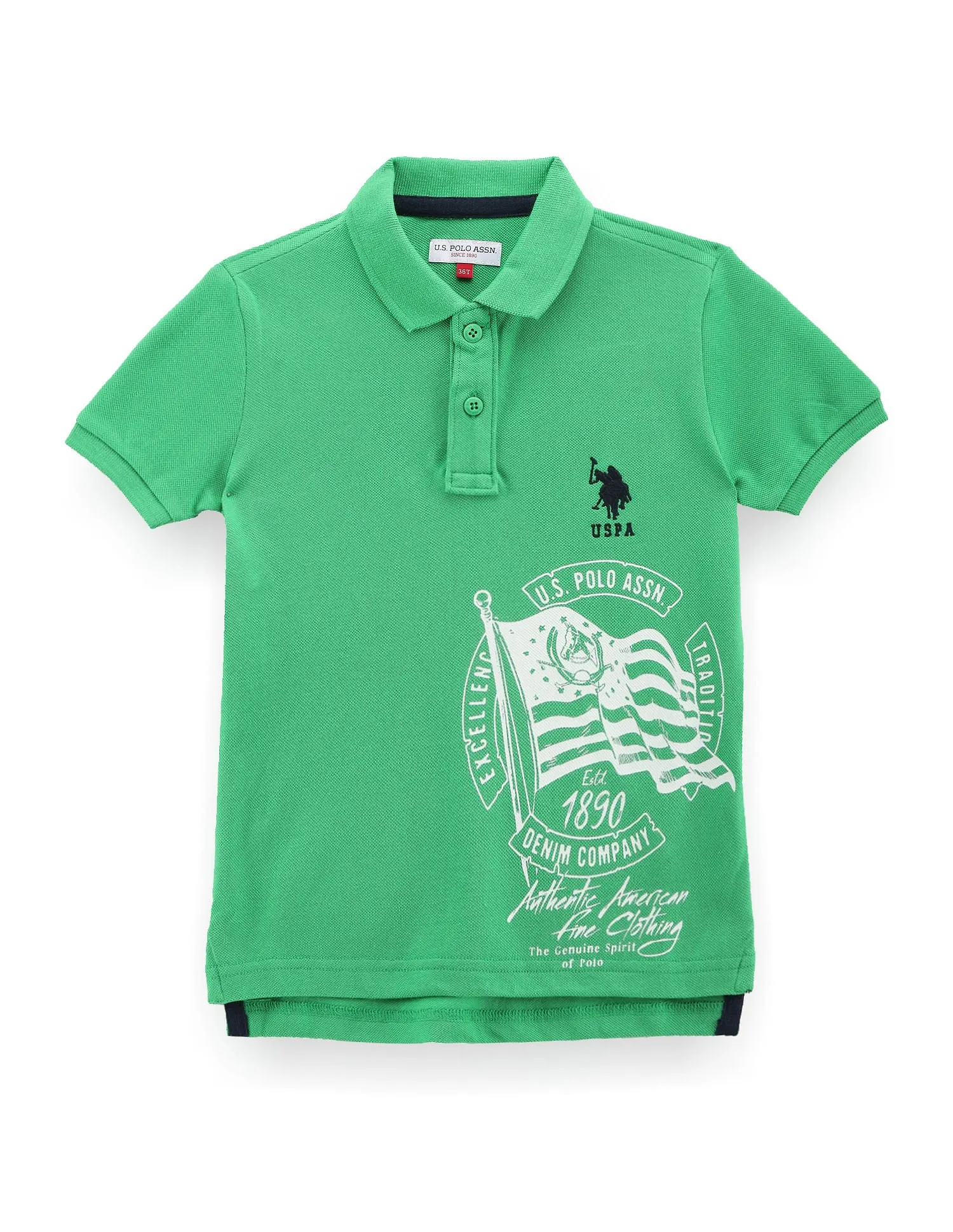 Boys Graphic Cotton Polo Shirt