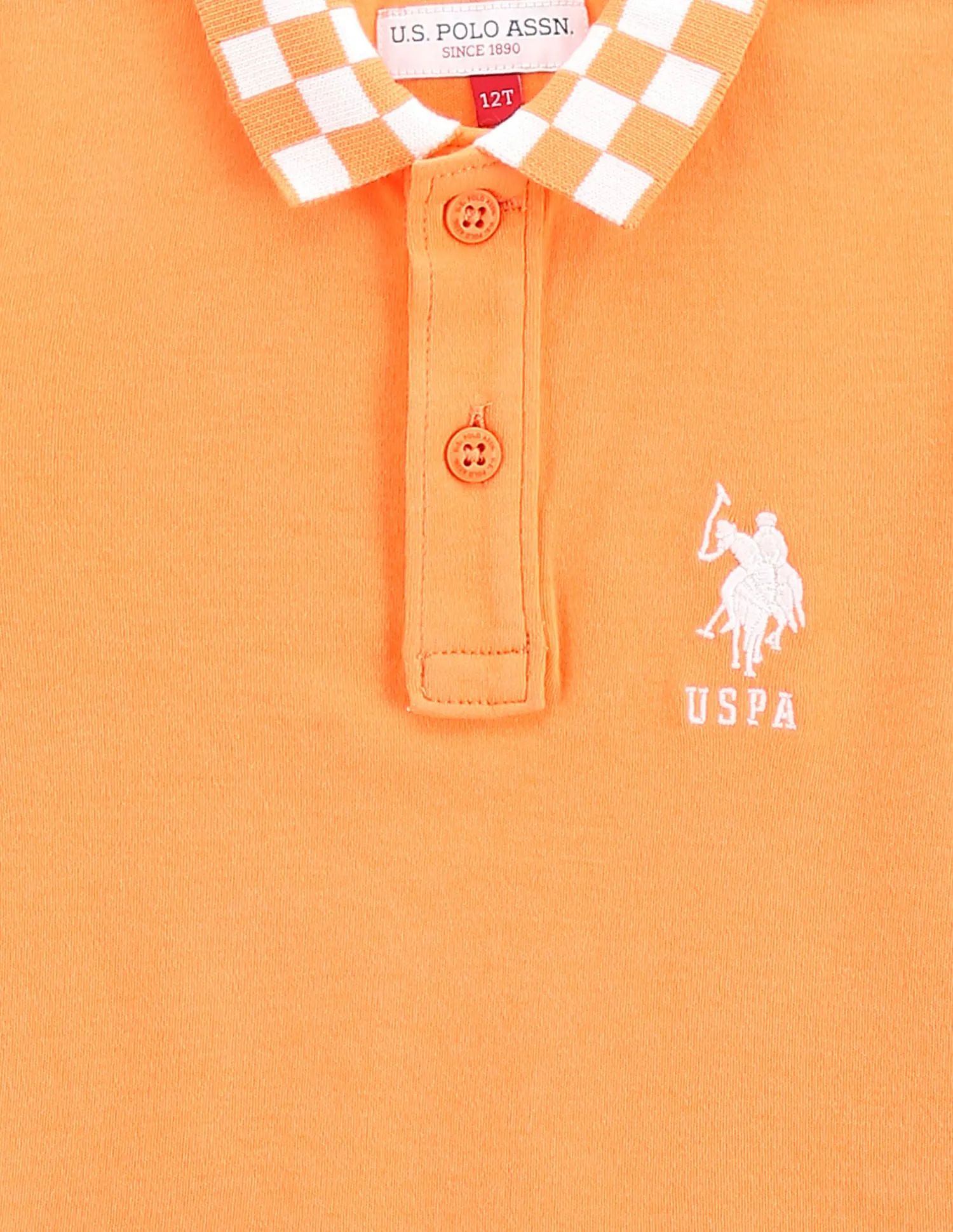 Boys Jacquard Collar Polo Shirt