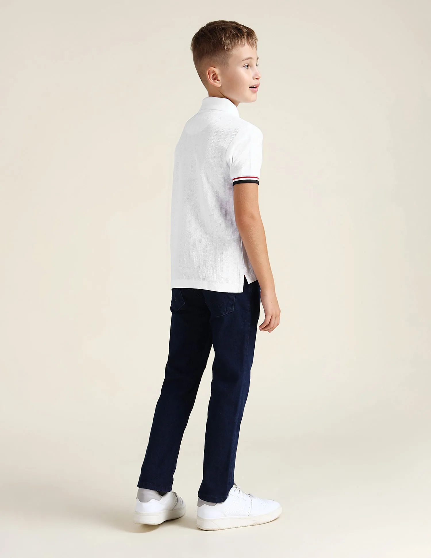 Boys Pure Cotton Regular Polo Shirt