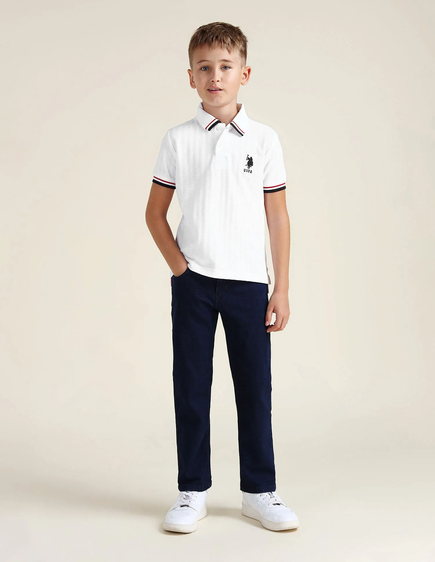 Boys Pure Cotton Regular Polo Shirt