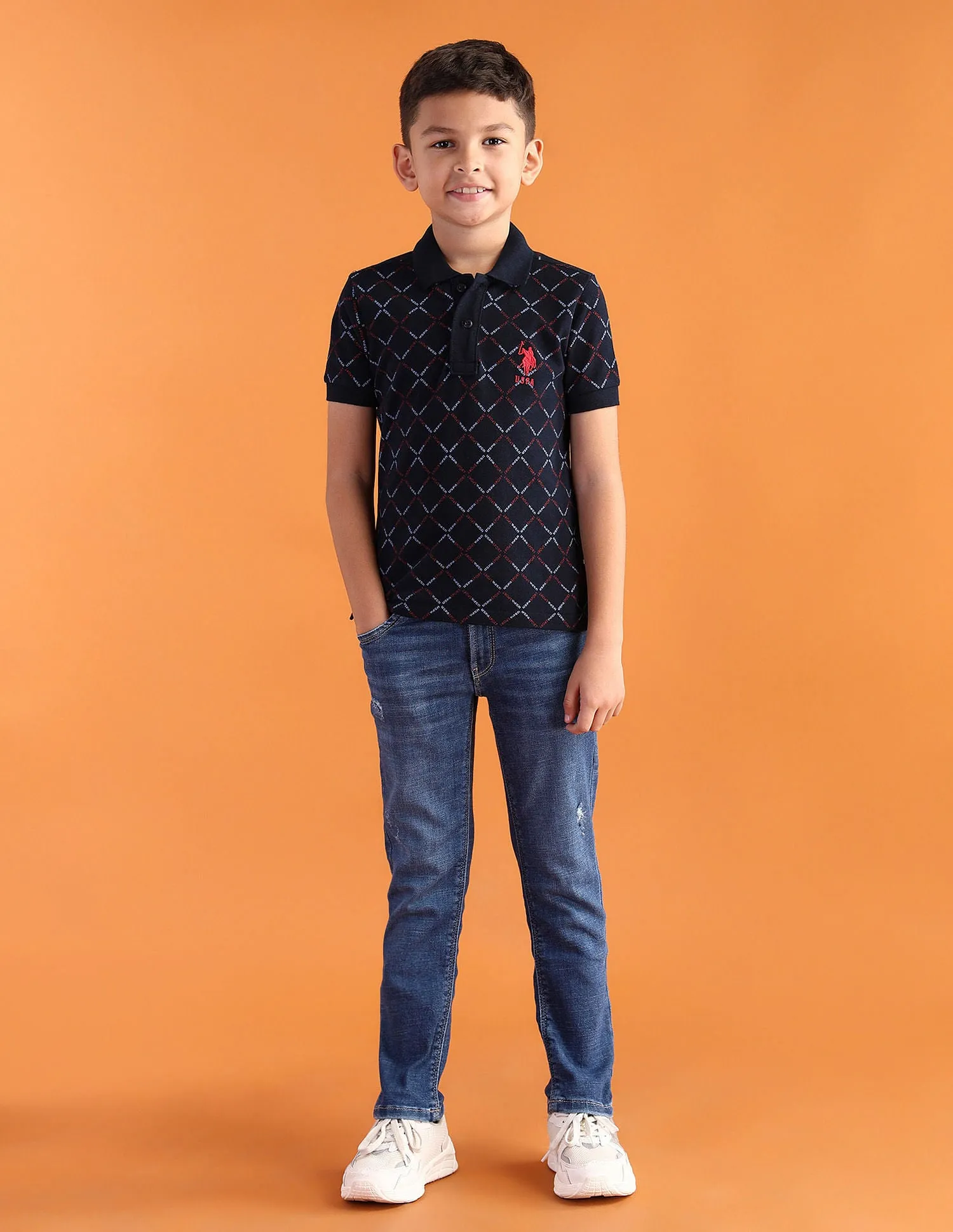 Boys Regular Fit Polo Shirt