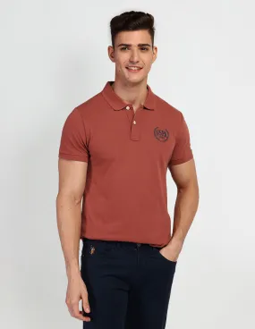 Brand Print Polo Shirt