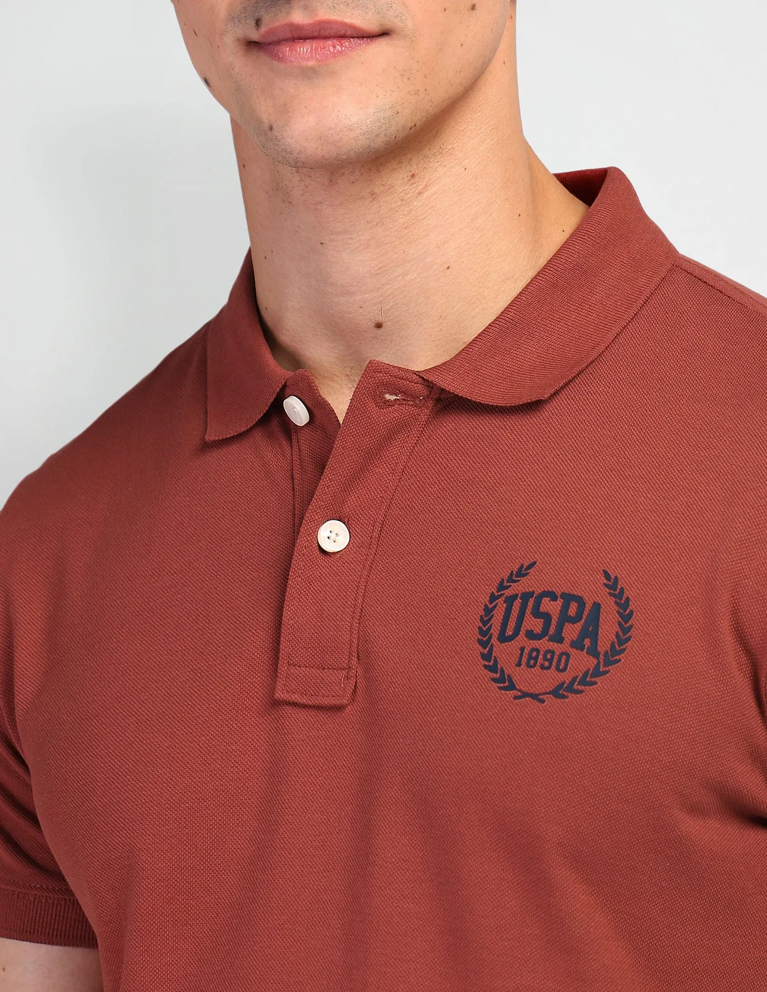 Brand Print Polo Shirt