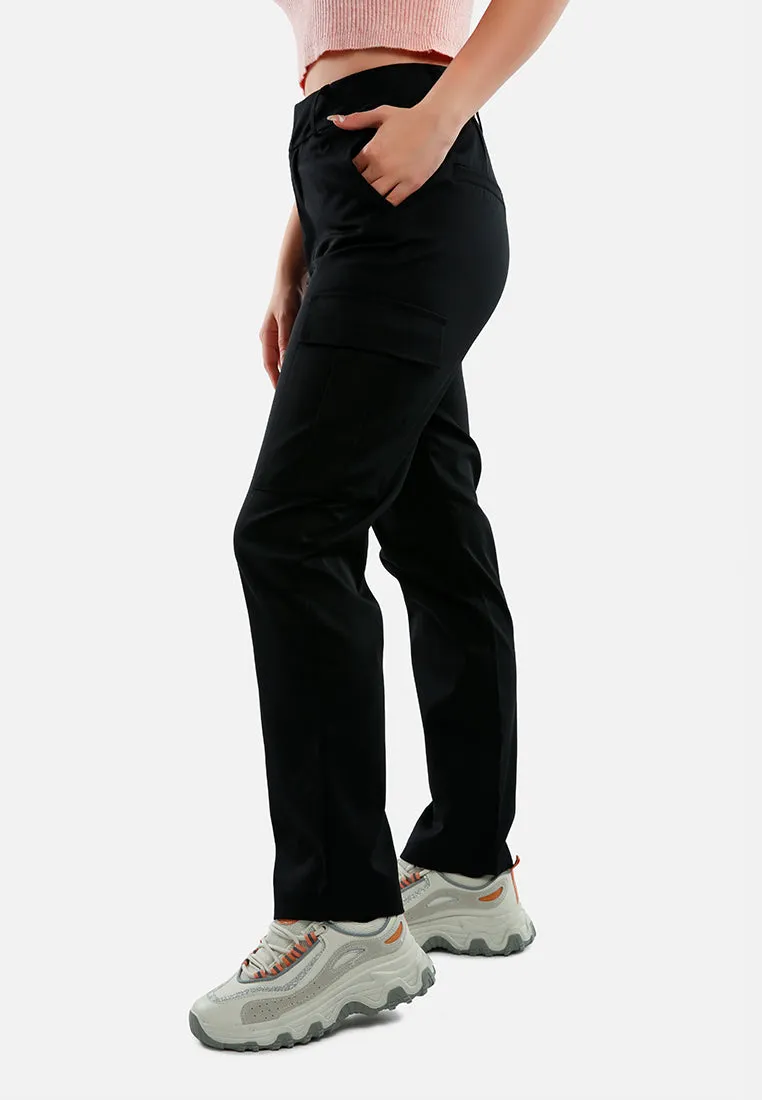 Casual High Waist Straight Pants