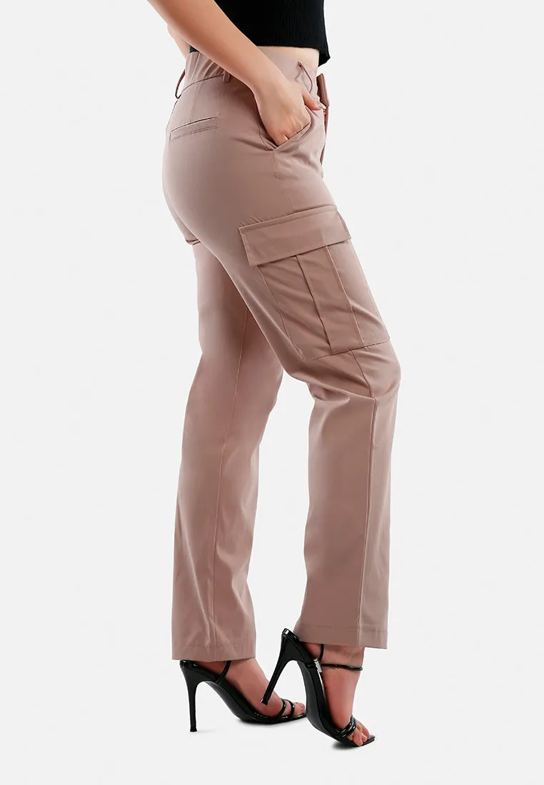 Casual High Waist Straight Pants