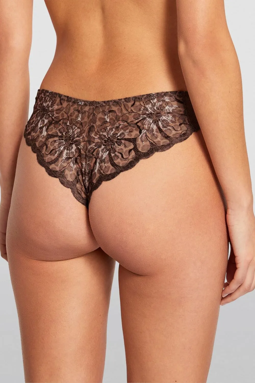 Chantelle Fleurs Thong, Leopard (C12M9)