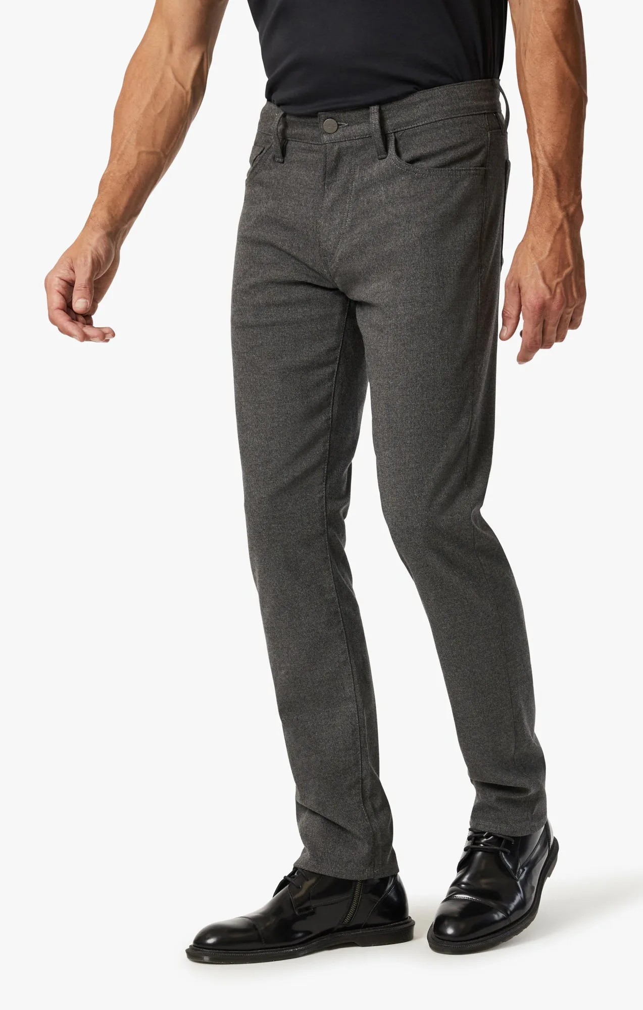 Charisma Relaxed Straight Pants In Grey Elite