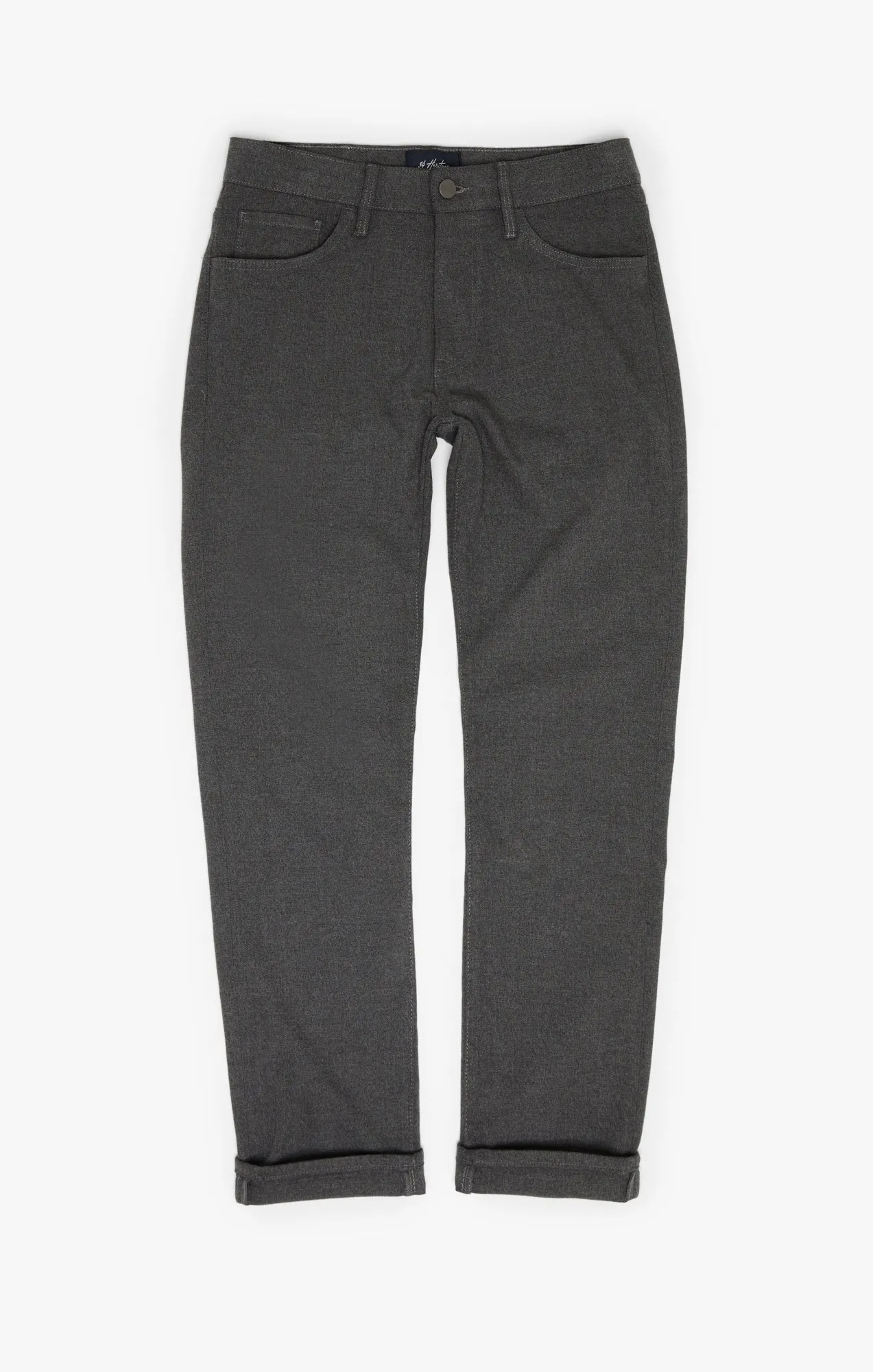 Charisma Relaxed Straight Pants In Grey Elite