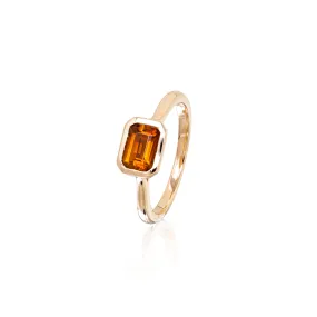 Citrine and Rose Gold and diamonds