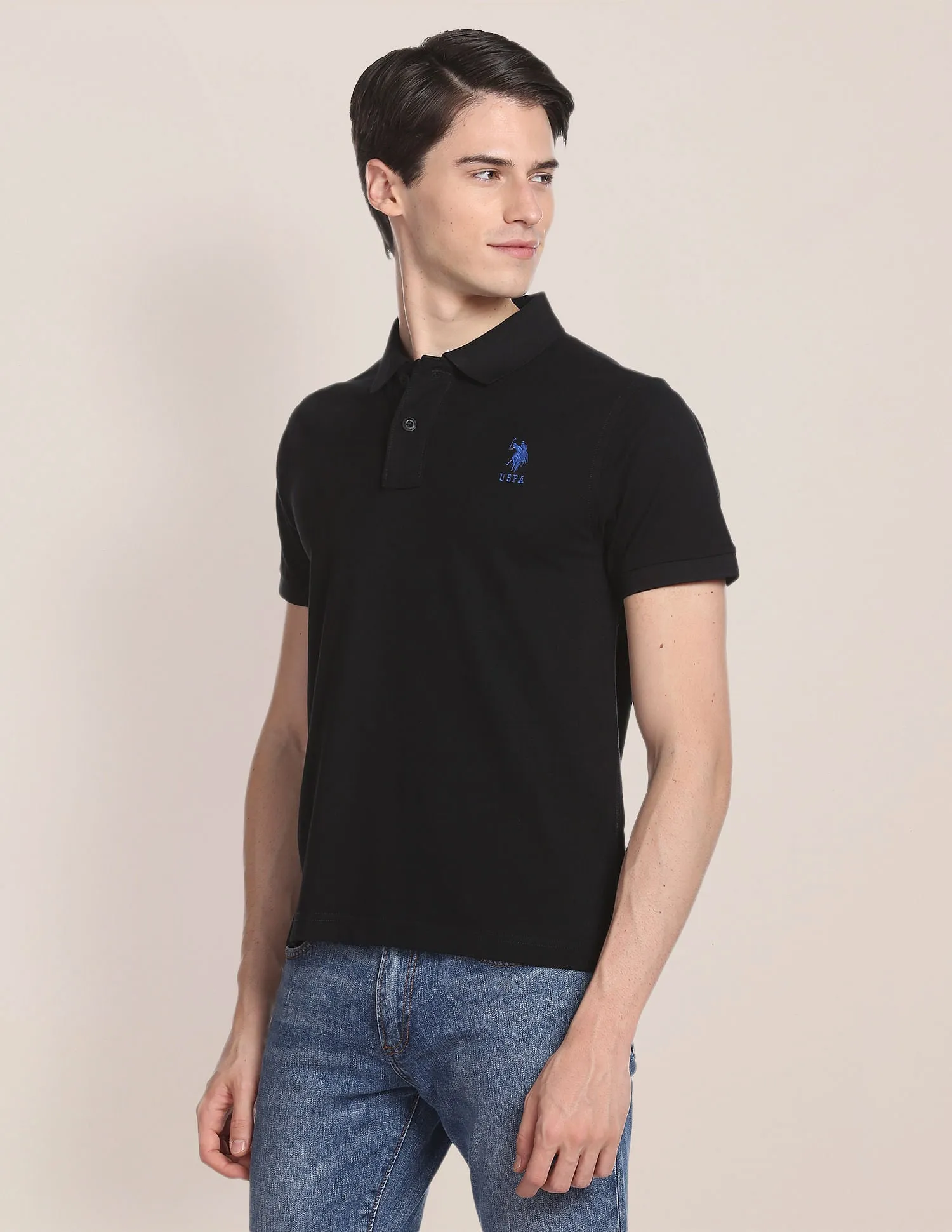 Cotton Solid Polo Shirt