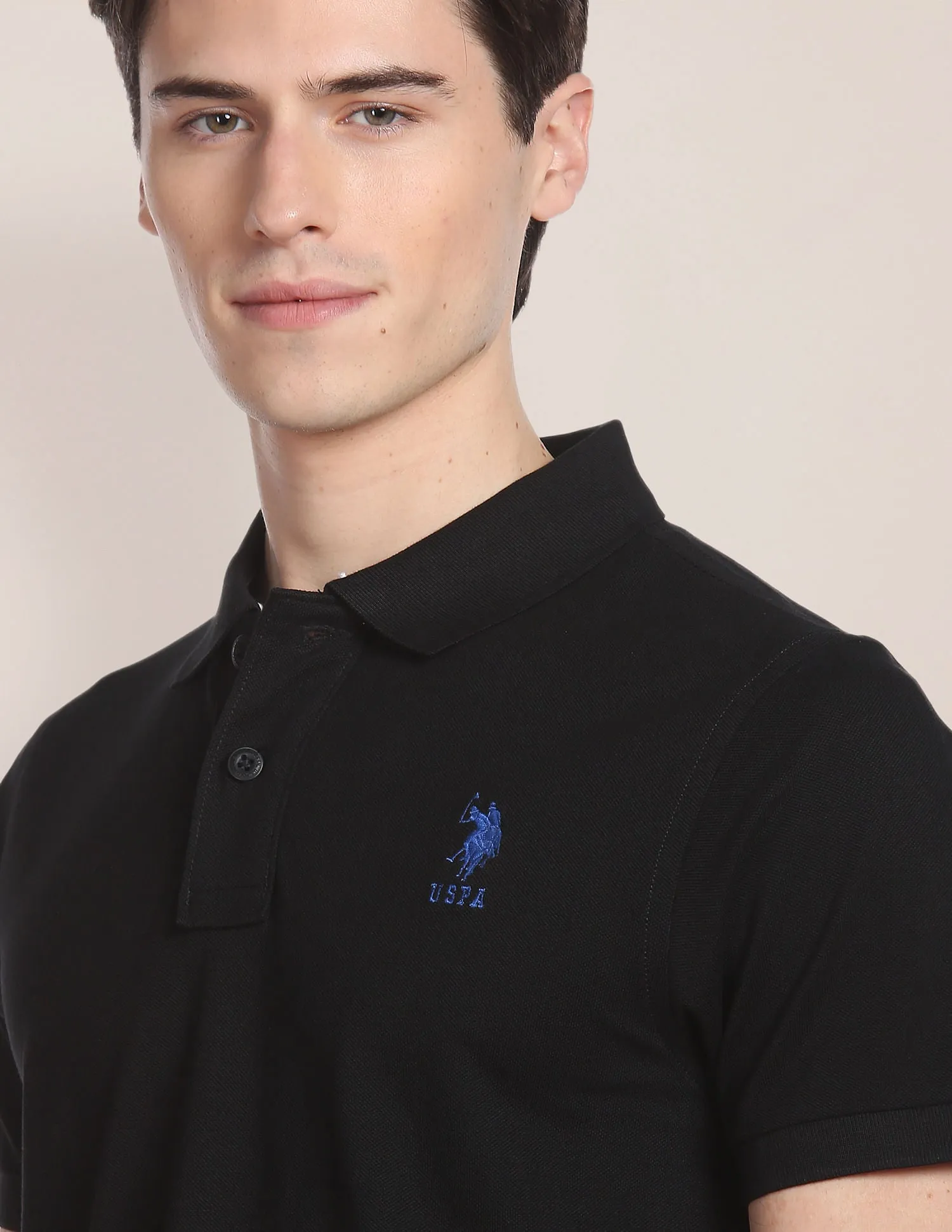 Cotton Solid Polo Shirt