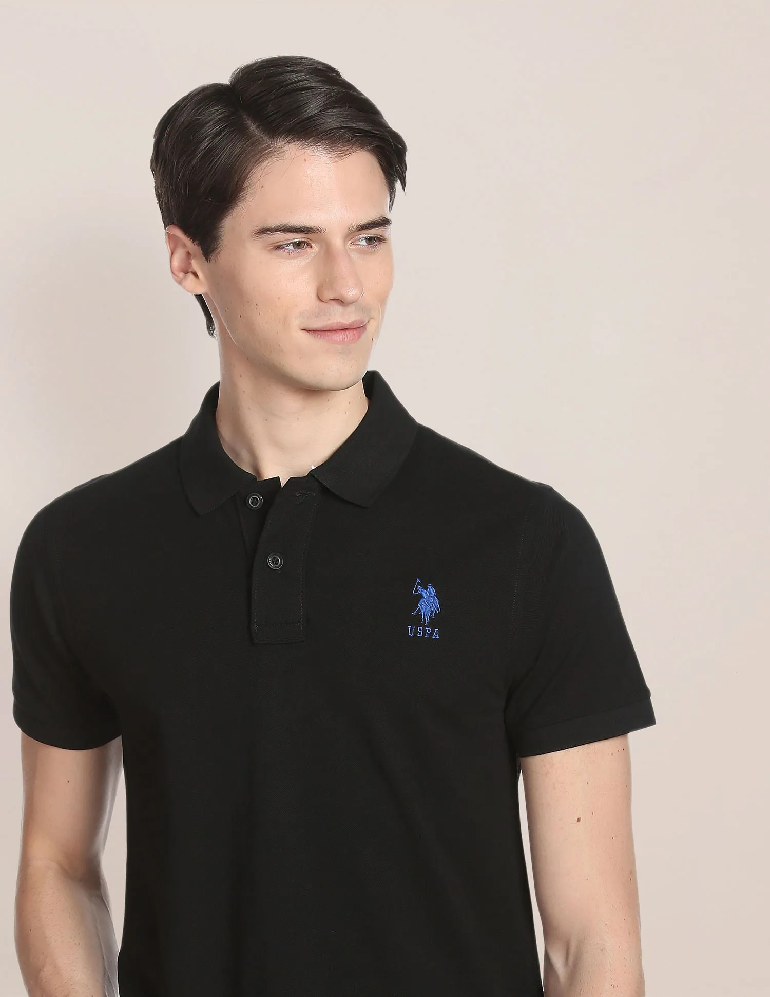 Cotton Solid Polo Shirt