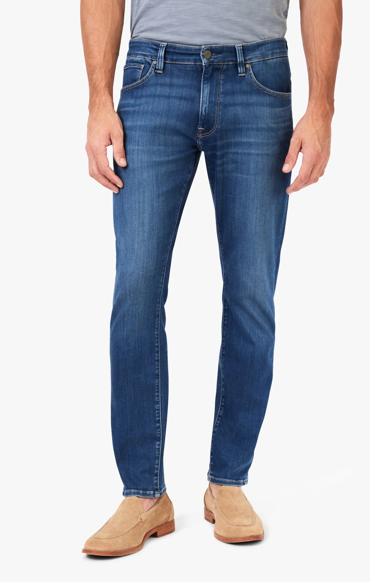 Courage Straight Leg Jeans In Ocean Refined