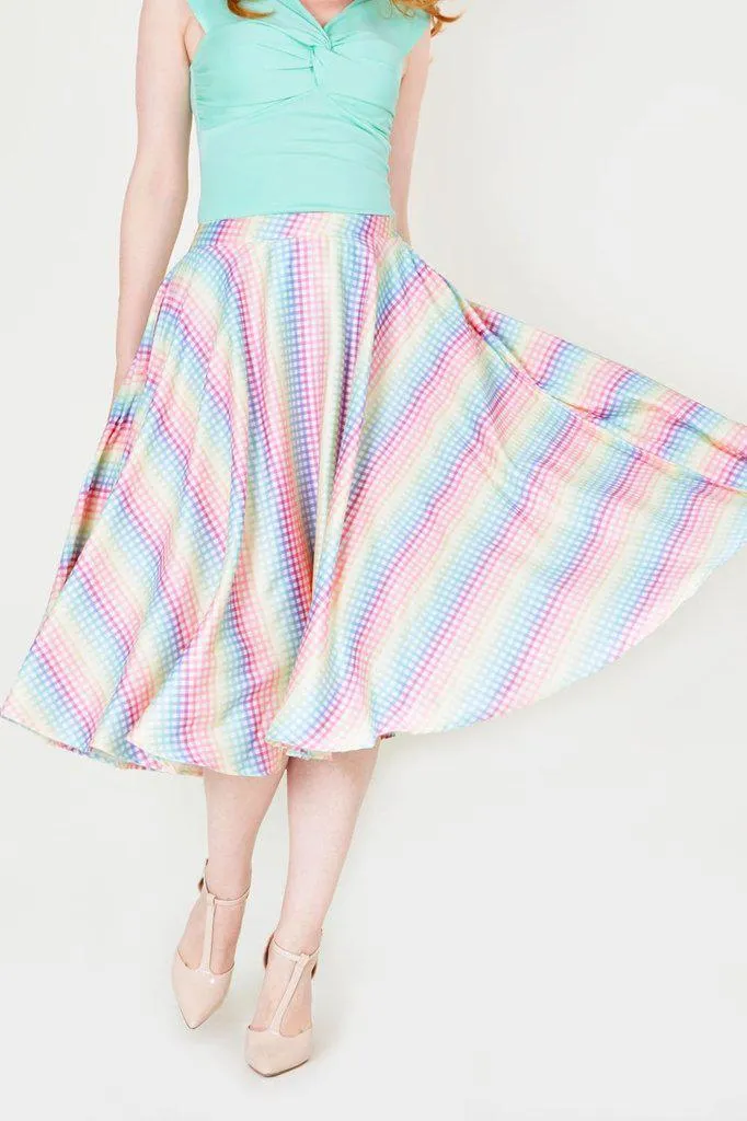 Courtney Gingham Skirt With Pockets