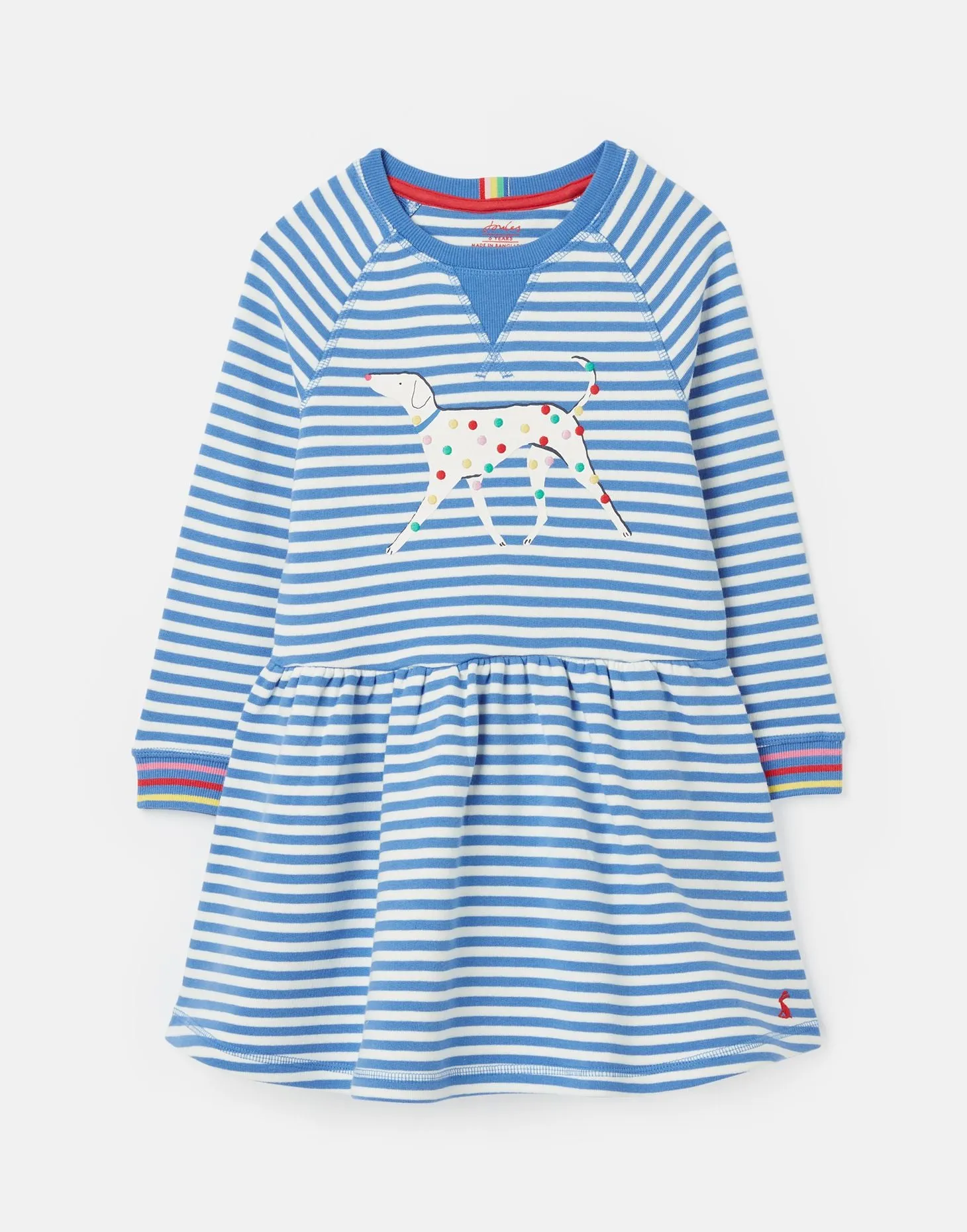 Darlia Long Sleeve Sweat Girls Dress | Joules