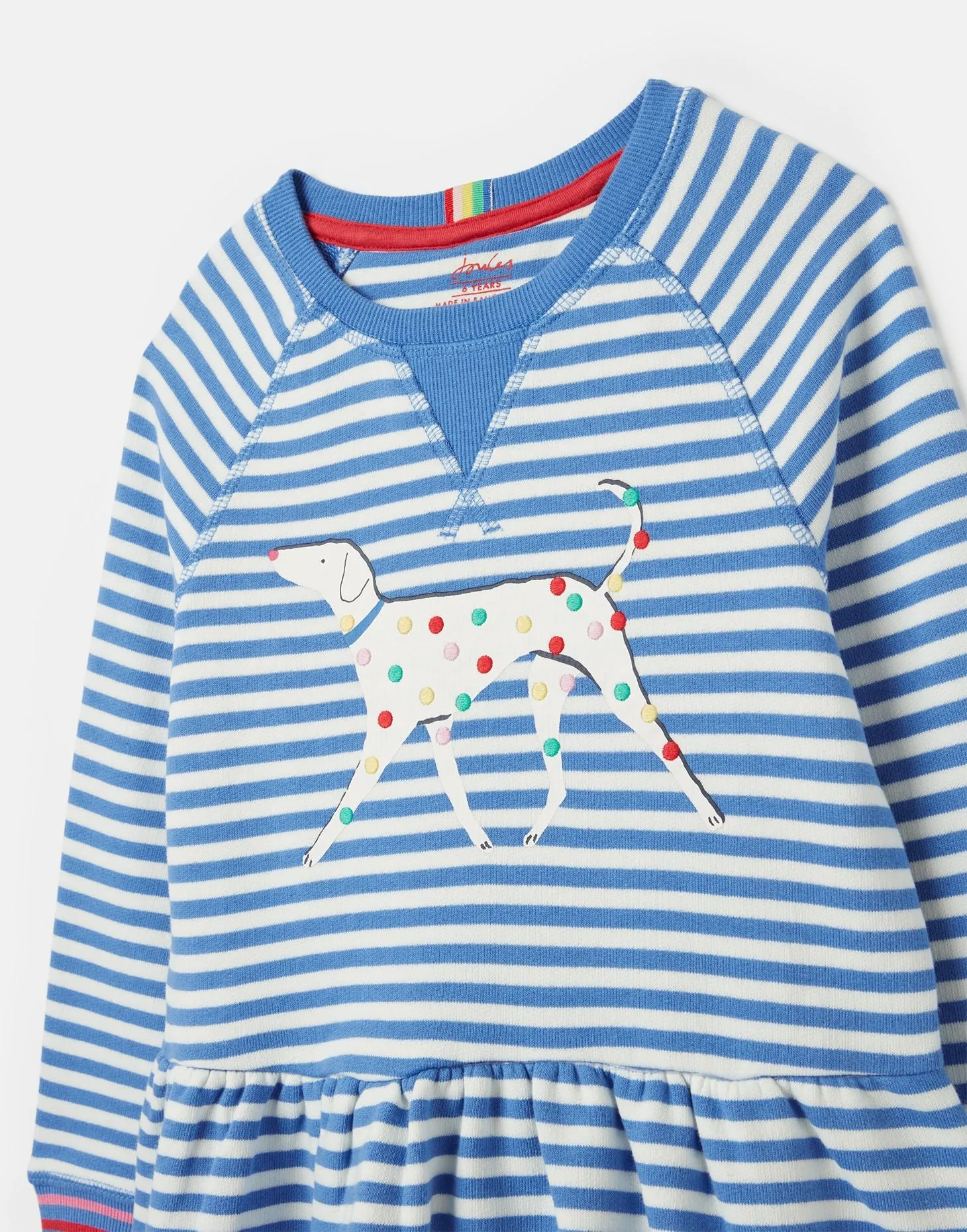 Darlia Long Sleeve Sweat Girls Dress | Joules