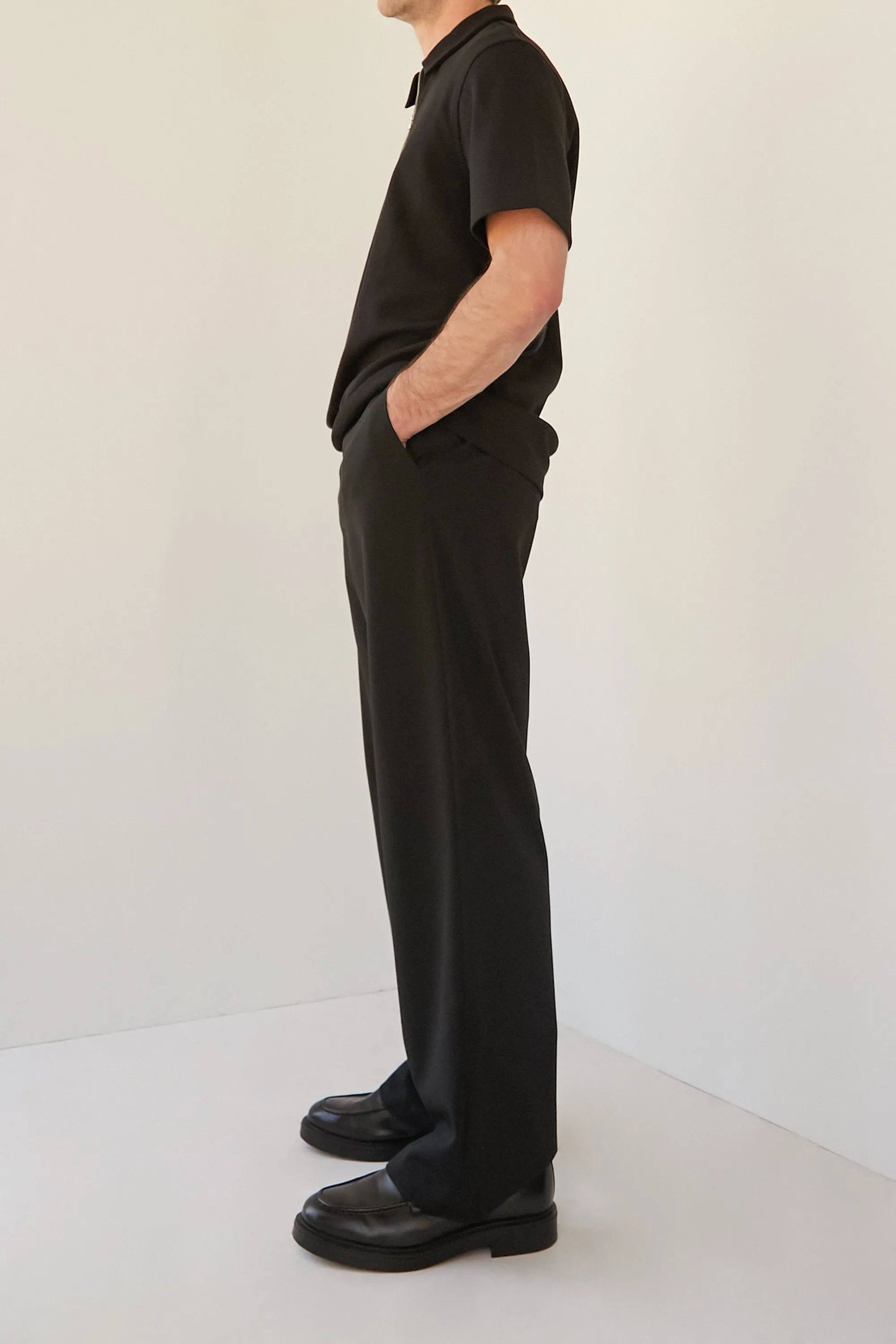 ELASTIC WAIST SUITING PANT