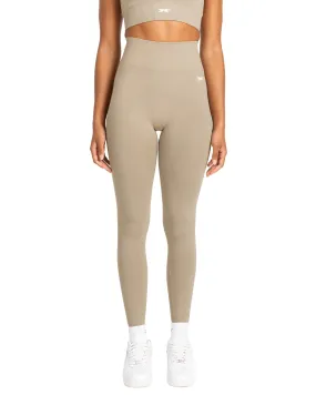 Elite Seamless V2 Leggings - Beige (Subtle Scrunch)