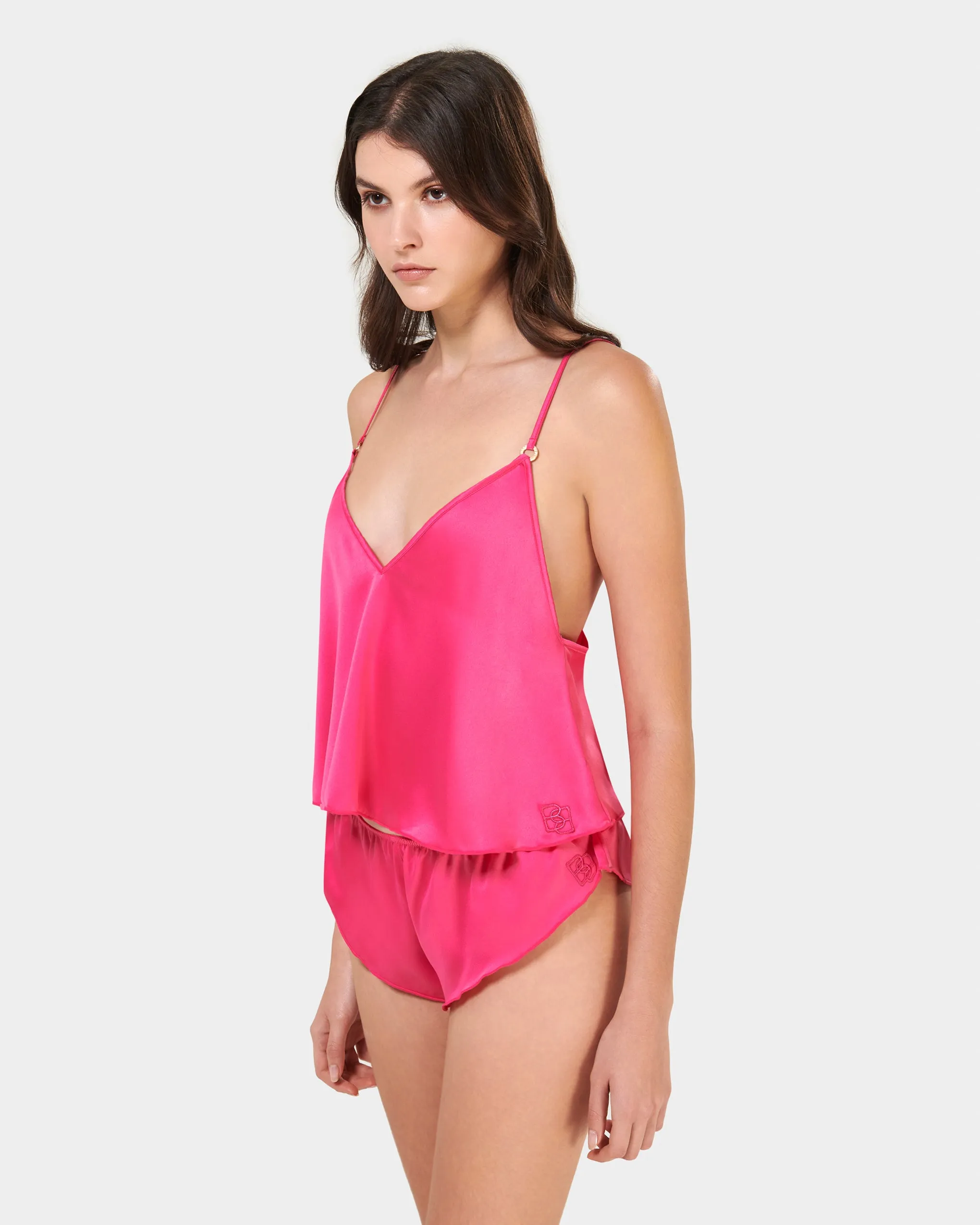 Faye Set Top e Short Fucsia