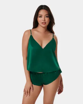 Faye Set Top e ShortVerde Scuro