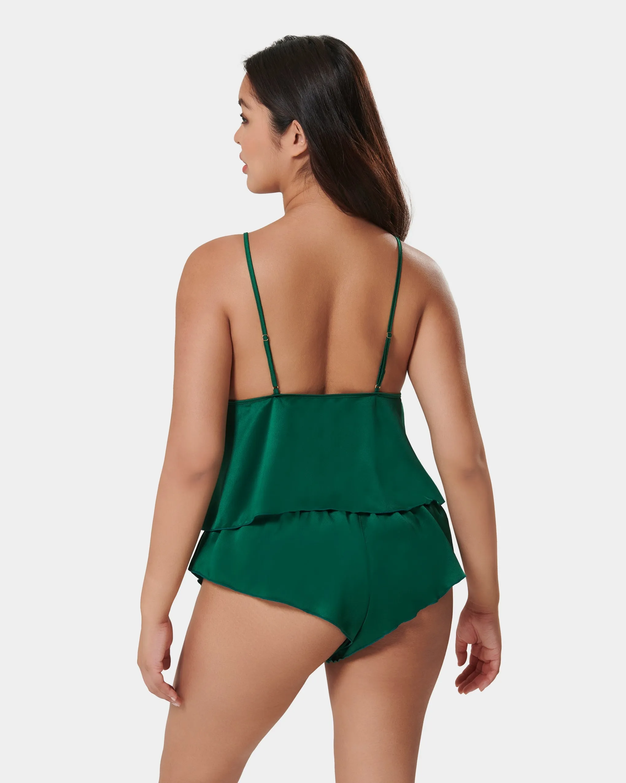 Faye Set Top e ShortVerde Scuro