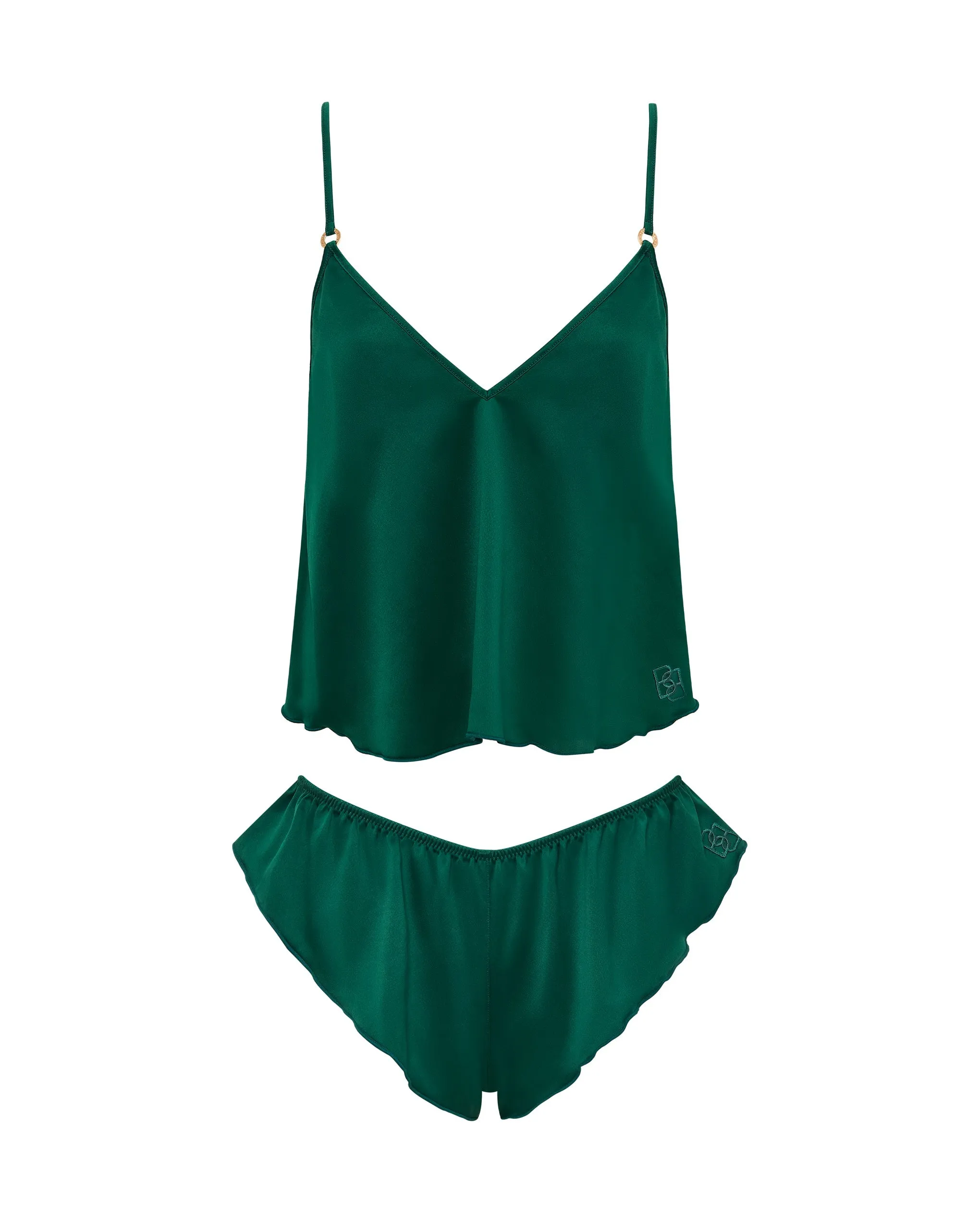 Faye Set Top e ShortVerde Scuro