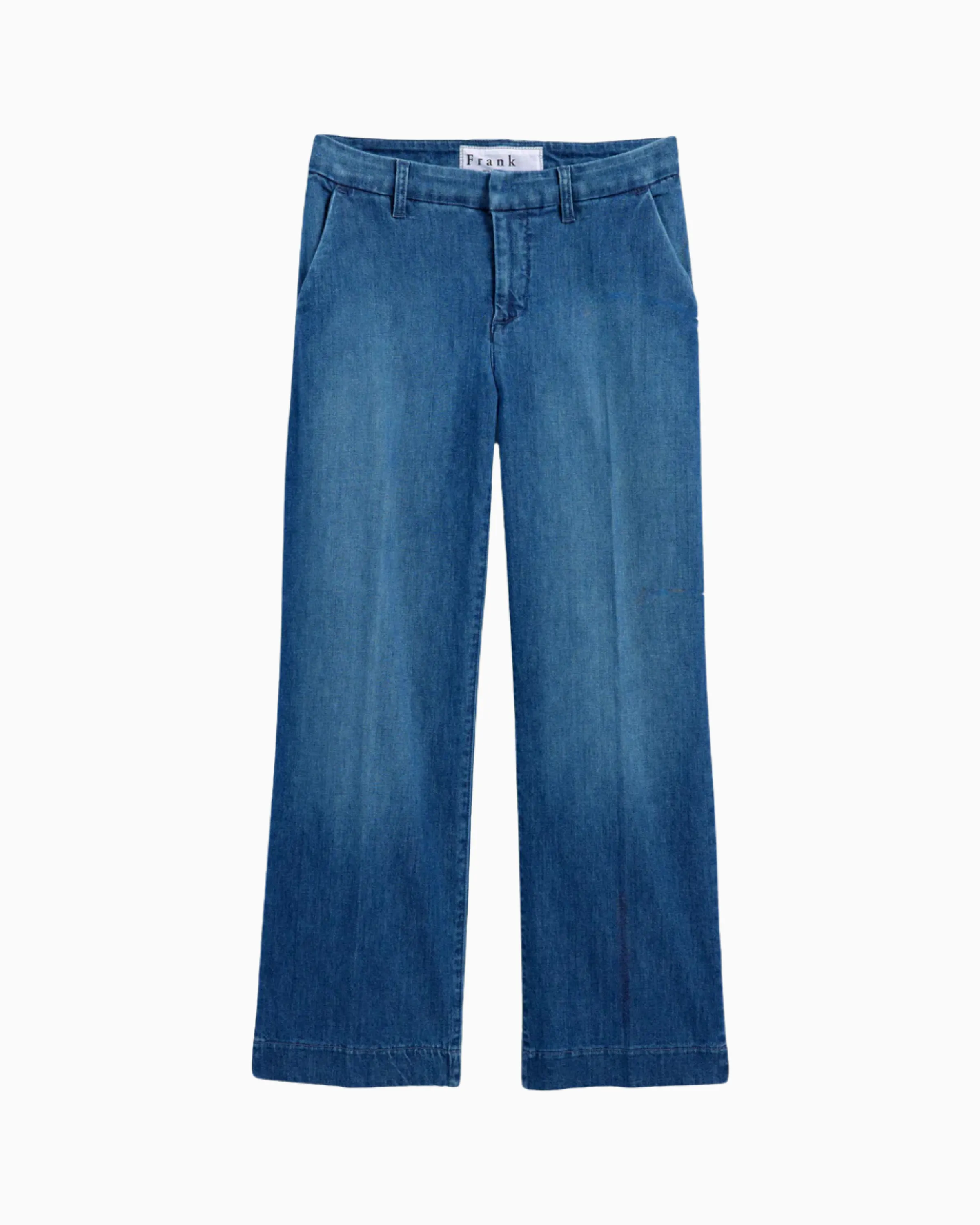 Frank and Eileen Westport Wide Leg Chino in Washed Blue