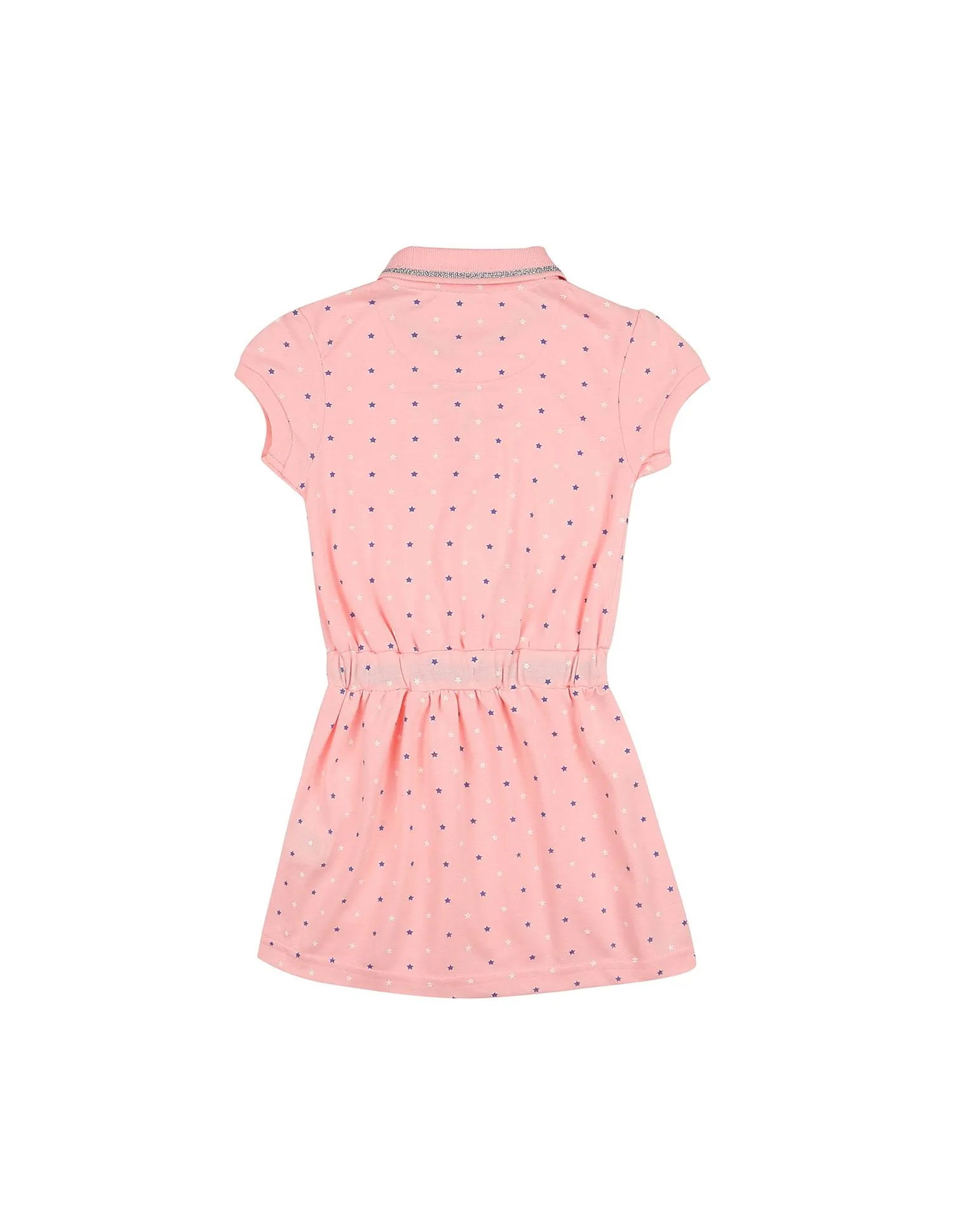 Girls Star Print Polo Dress