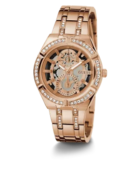 GUESS Ladies Rose Gold Tone Multi-function Watch