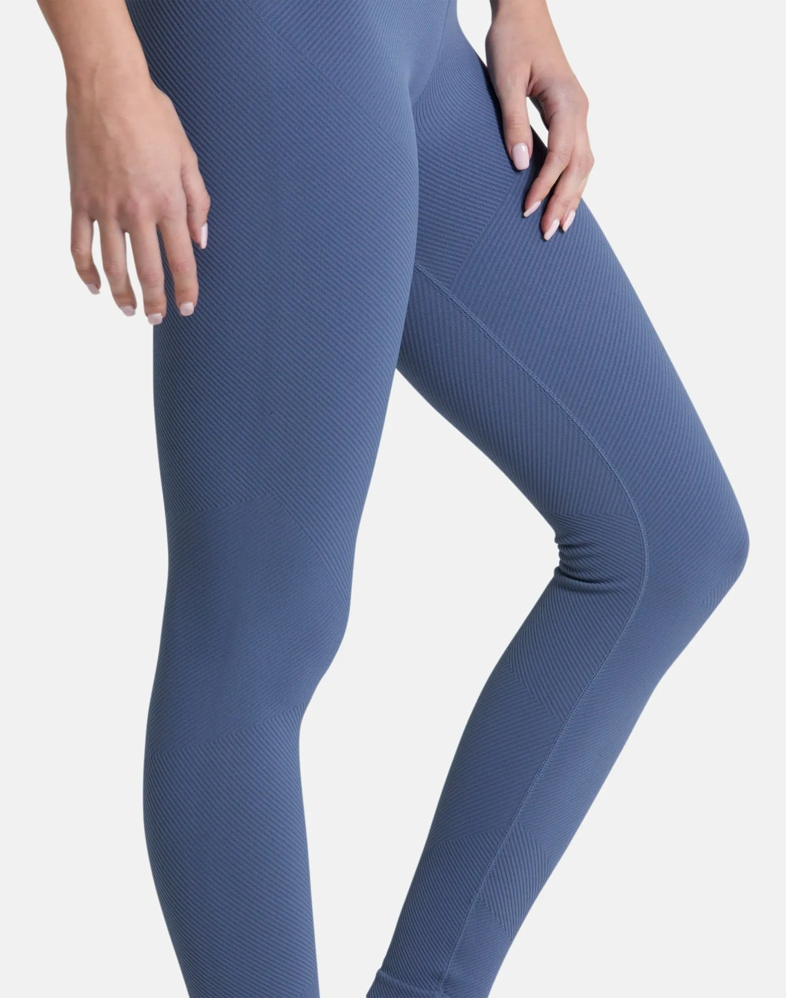 Gym Coffee Essential Knit Legging - Thunder Blue