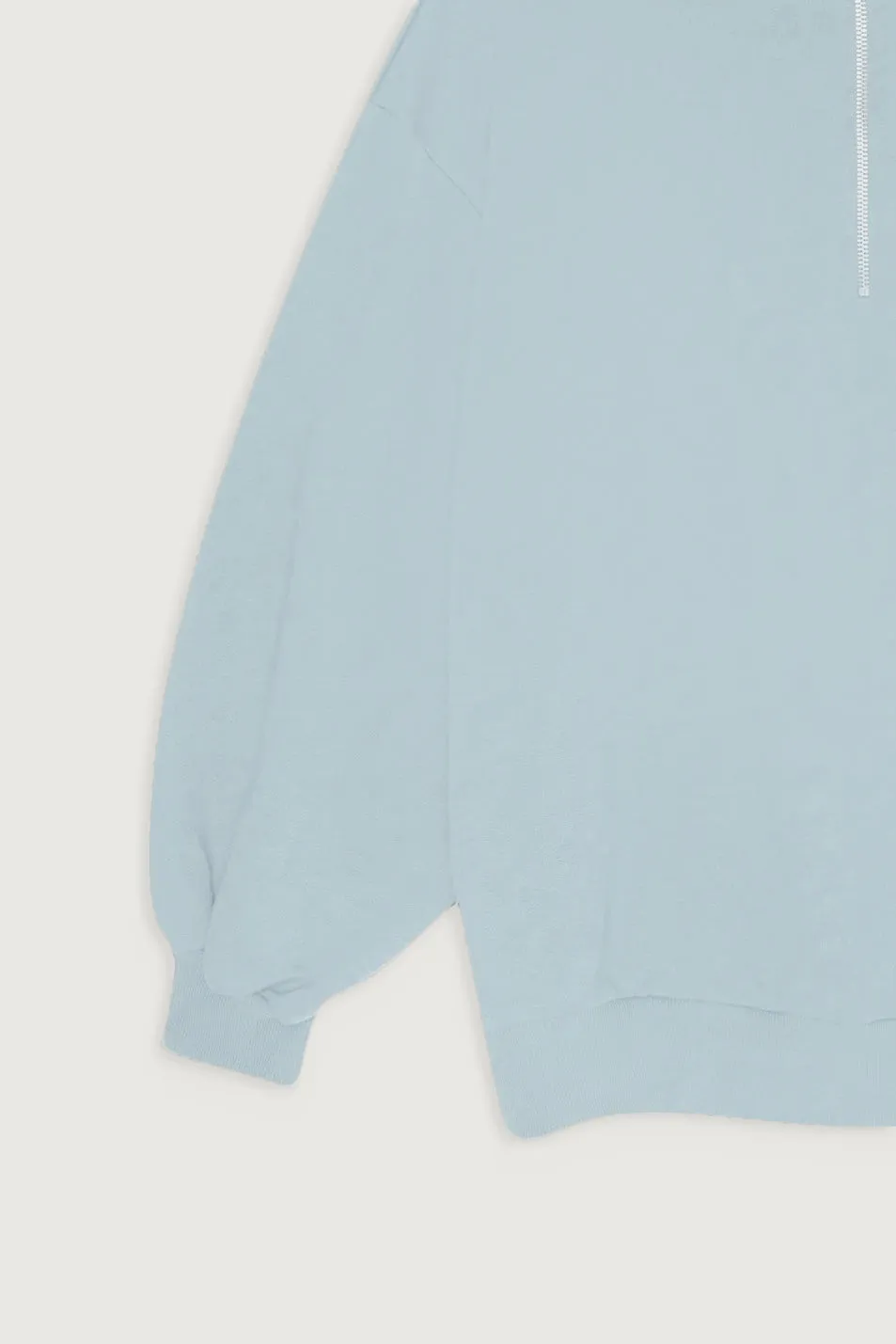 HALF ZIP OVERSIZED SWEATSHIRT