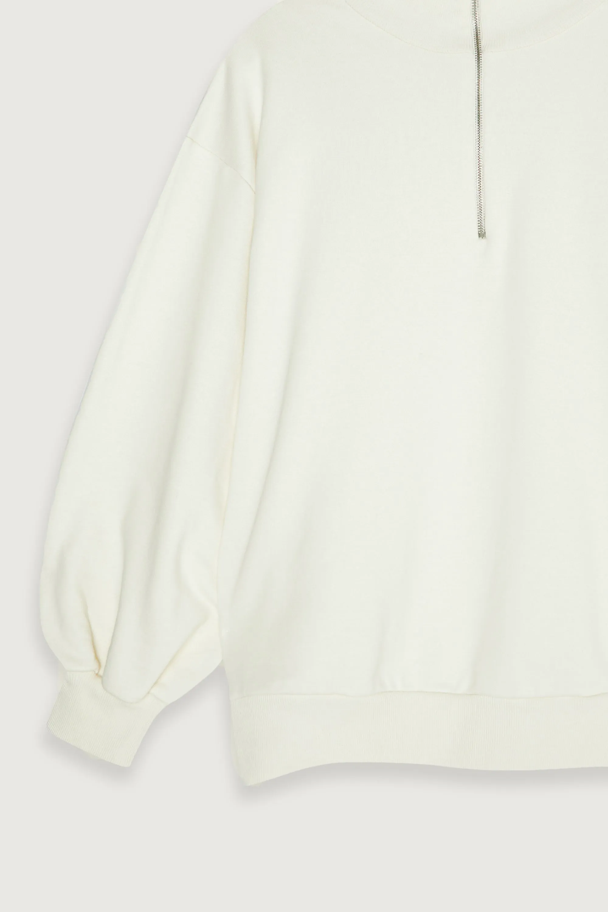 HALF ZIP OVERSIZED SWEATSHIRT