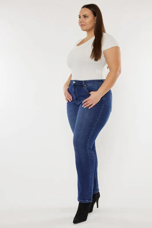 HI Curvy Plus Size Women Open Pack Slim Straight Jeans