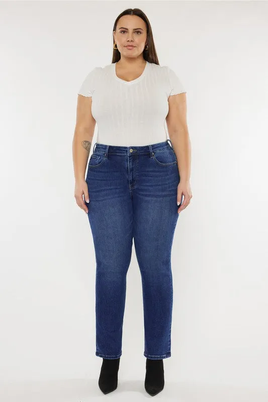 HI Curvy Plus Size Women Open Pack Slim Straight Jeans