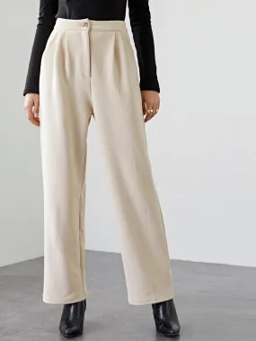 High-waist Straight-legged Trousers