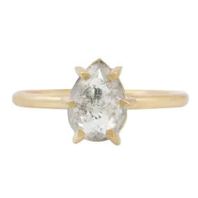 Icy Pear Diamond Hera Solitaire