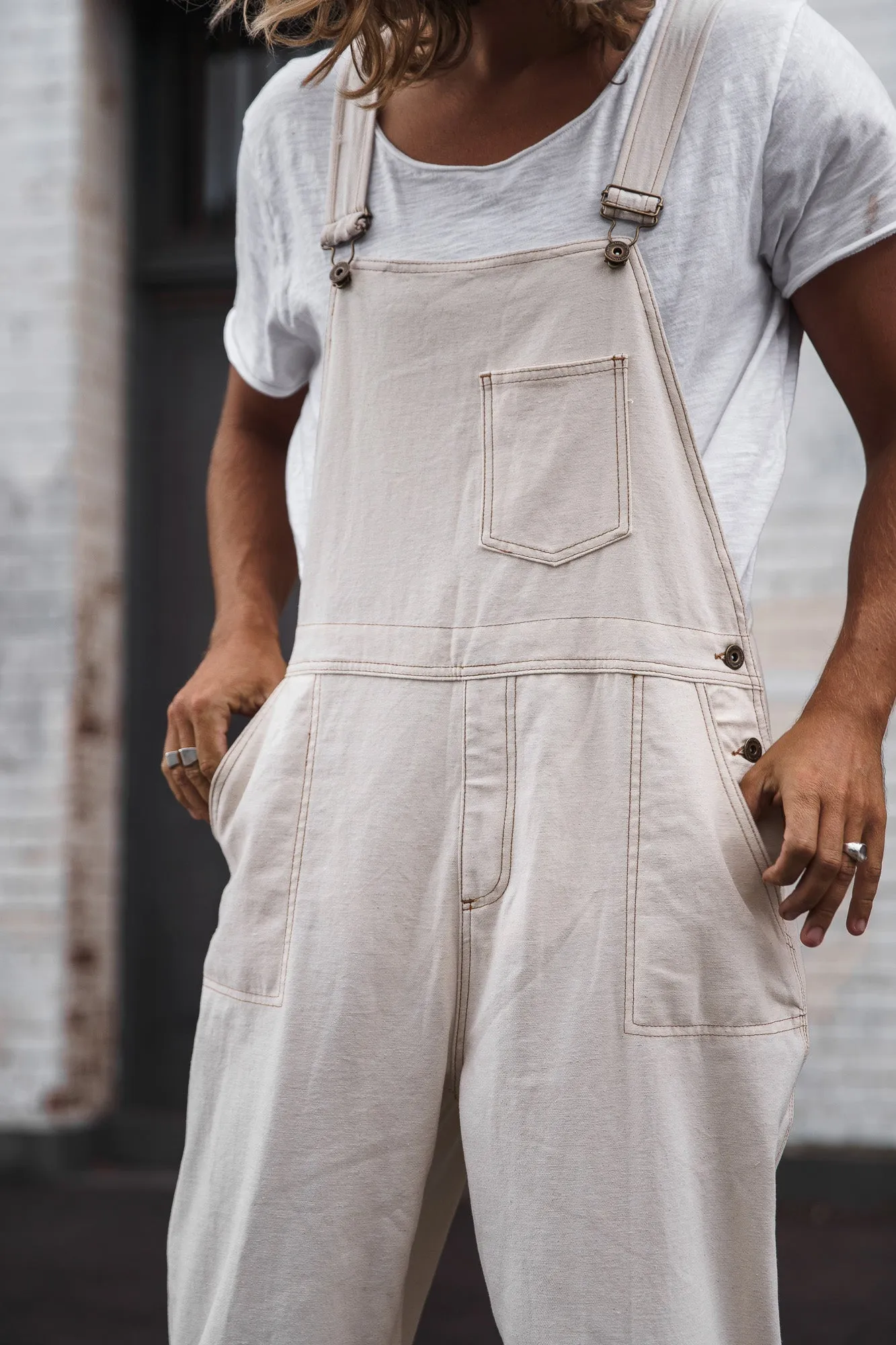 JACKS - Off-White Overalls