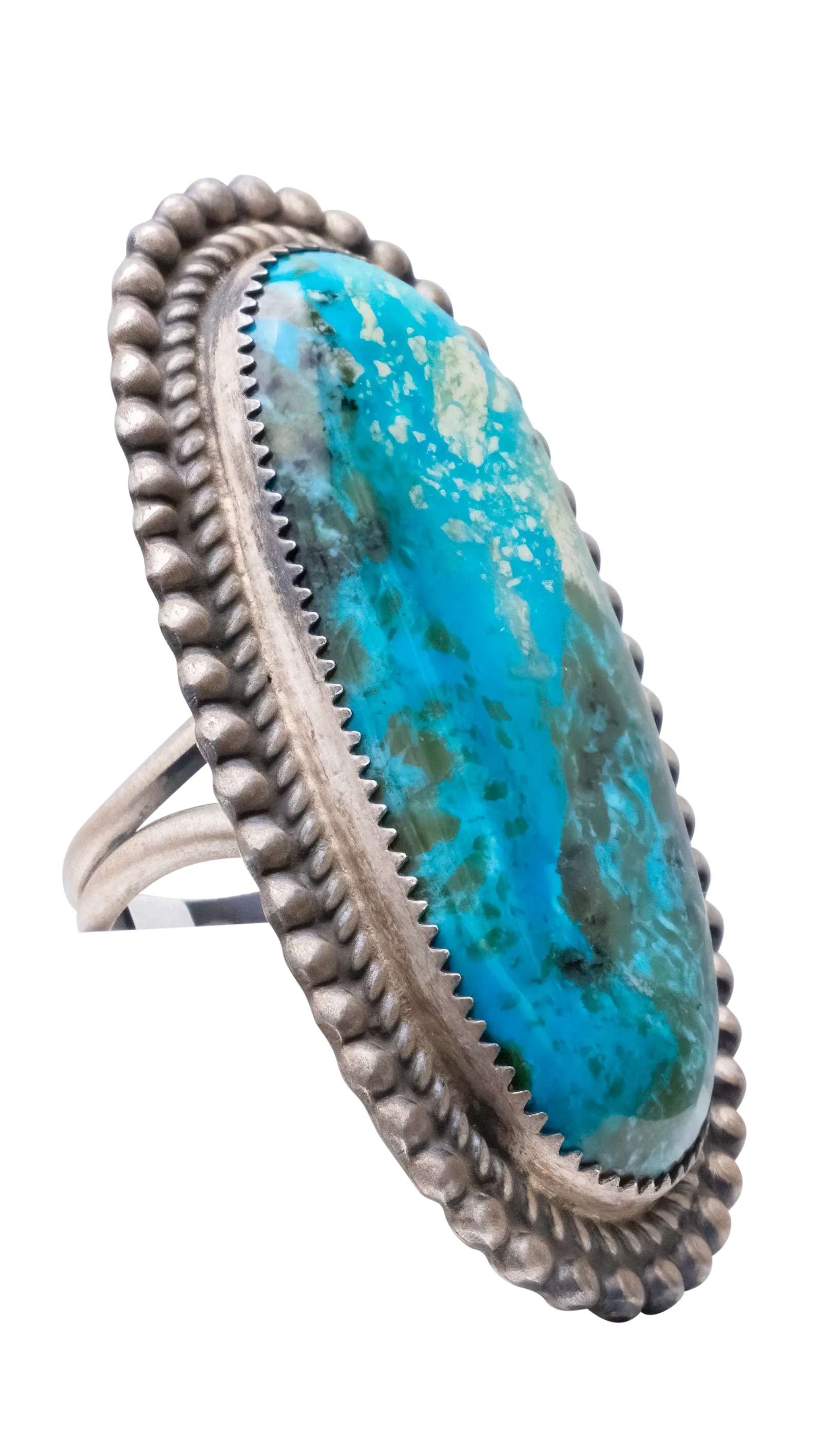 Kingman Turquoise Ring | Leslie Nez