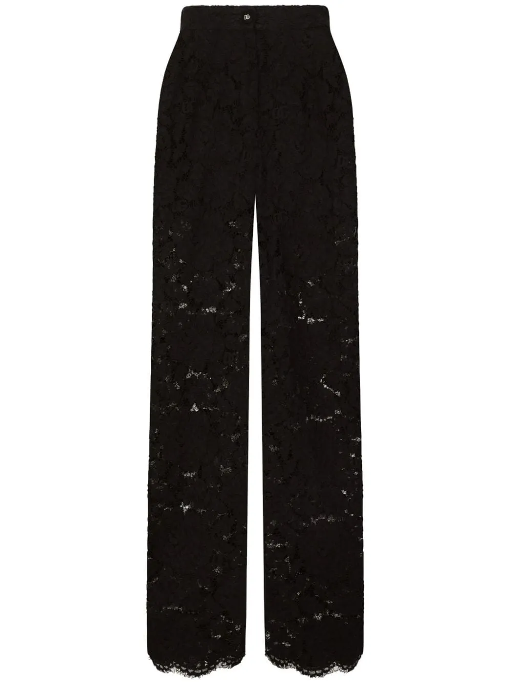 LACE WIDE-LEG TROUSERS