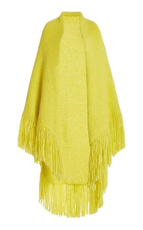 Lauren Knit Wrap in Citrine Welfat Cashmere