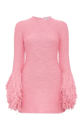 Liam Knit Mini Dress in Rosa Cashmere Silk