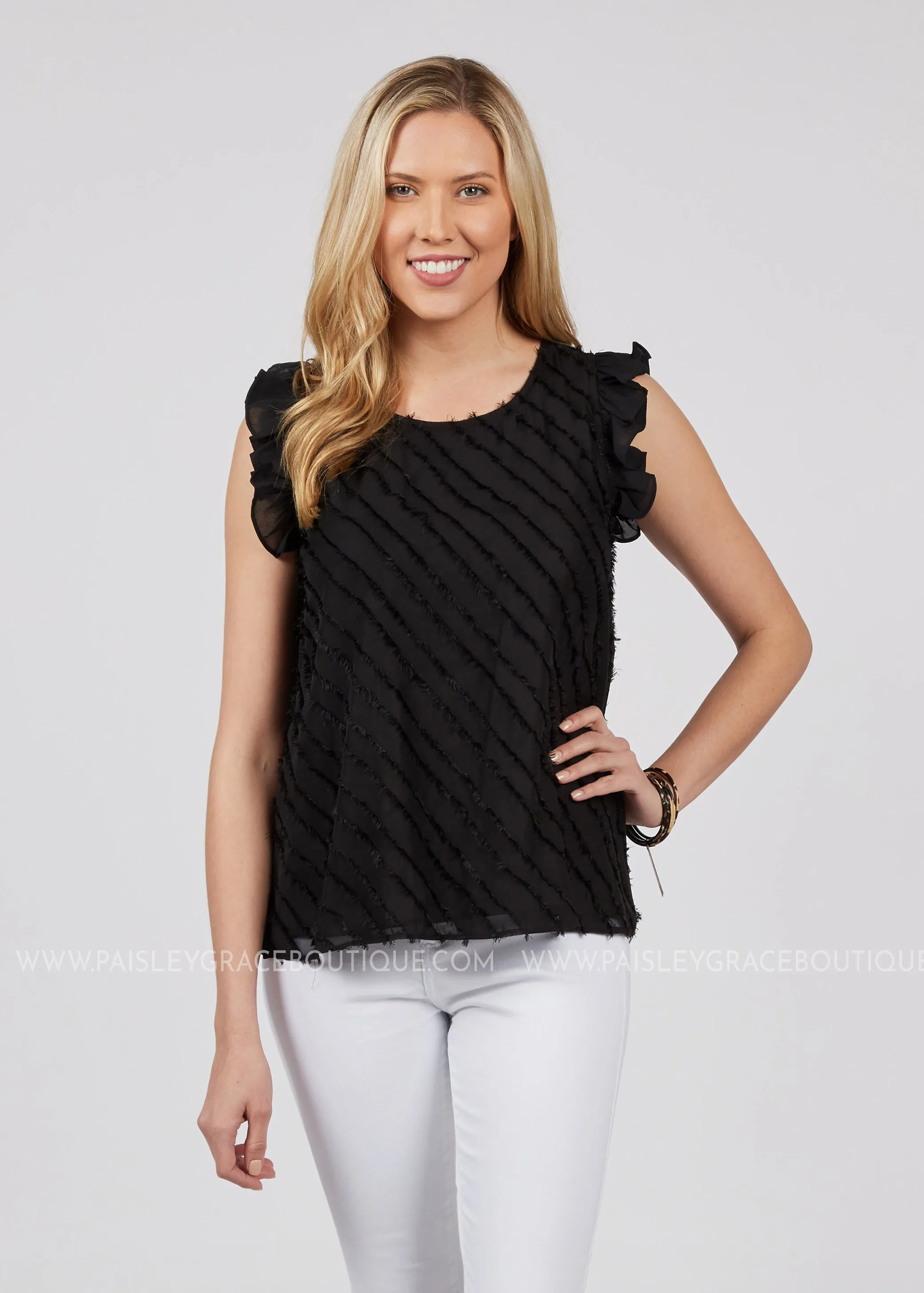 Lilly Top-BLACK - FINAL SALE